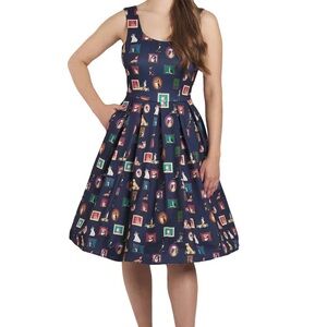 Dolly and Dotty dog frame retro 50’s swing dress